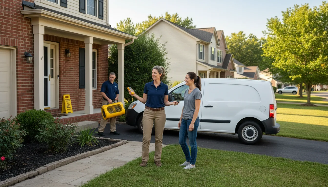 Residential water damage restoration in Lucas, KS